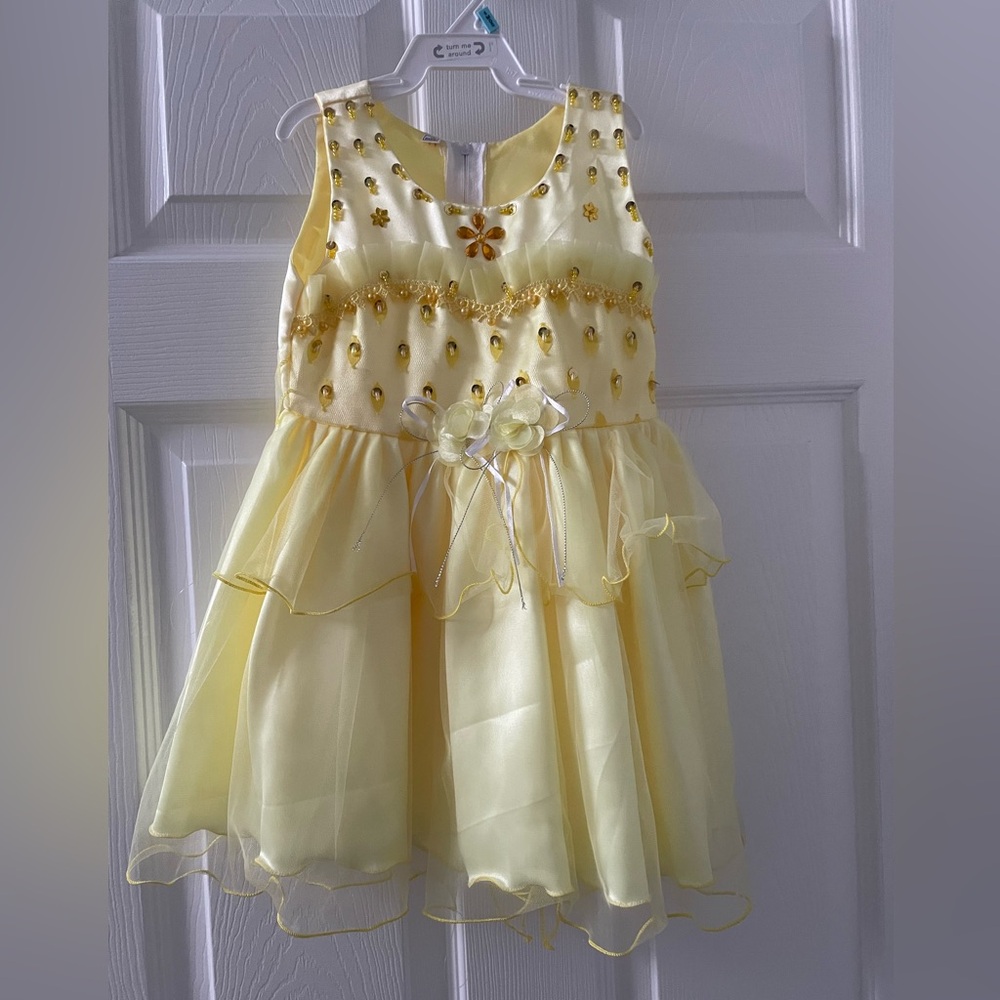 Girls Size 3 Dress - Yellow - Like New